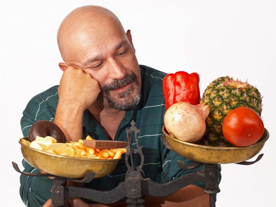 zdrowe i niezdrowe jedzenie na potencję