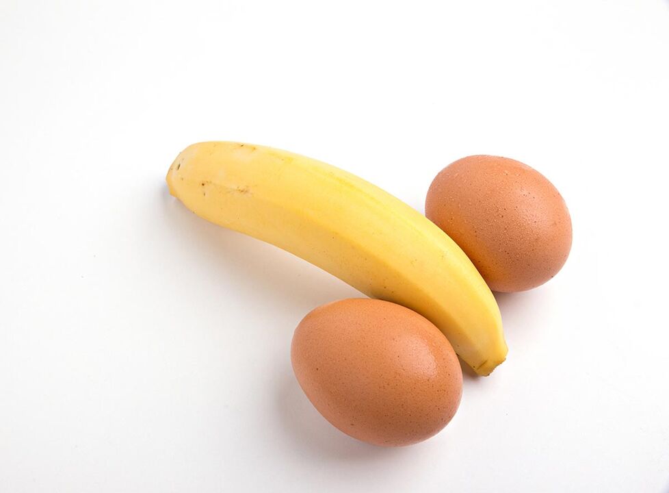 jajka kurze i banan dla zwiększenia potencji