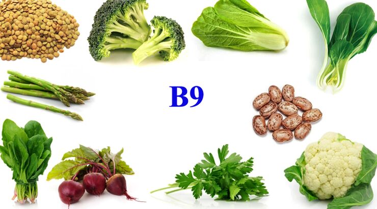 witamina B9 w produktach na potencję