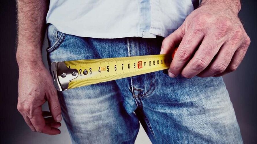 13 cm to średni rozmiar penisa mężczyzny w czasie erekcji
